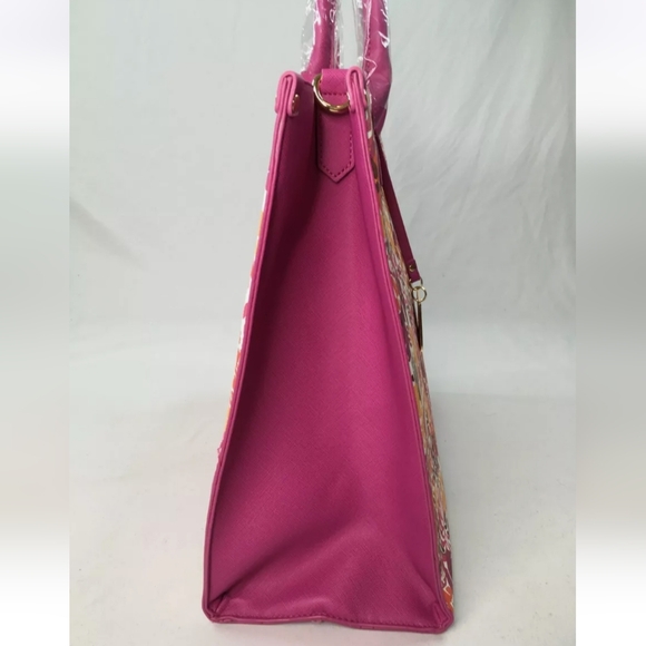 Trina Turk Majorelle Garden W/ Stripe Tote - Picture 3 of 8